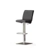 Leder Barhocker Copa in Schwarz