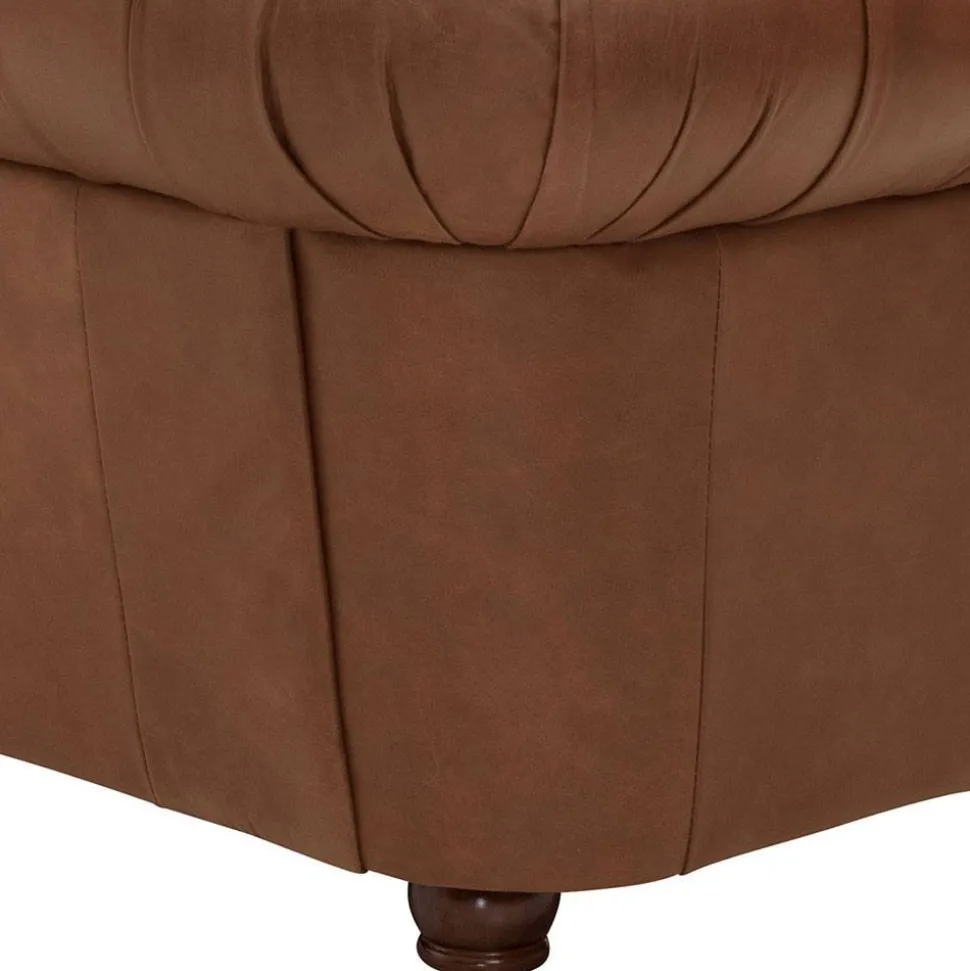 Leder Polstergarnitur Chesterfield - Gonron (dreiteilig)