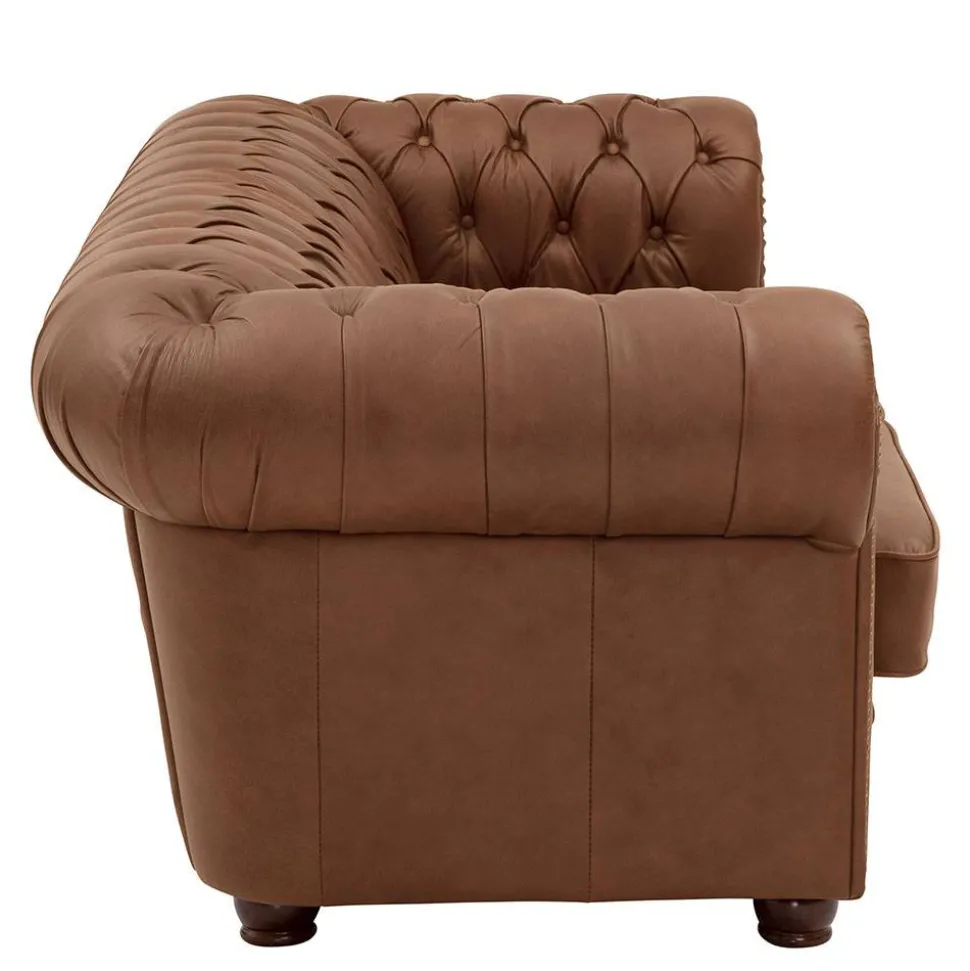 Leder Polstergarnitur Chesterfield - Gonron (dreiteilig)