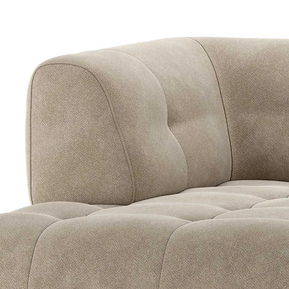 Linkes Eckmodul - Systemsofa in Hellgrau - Beno