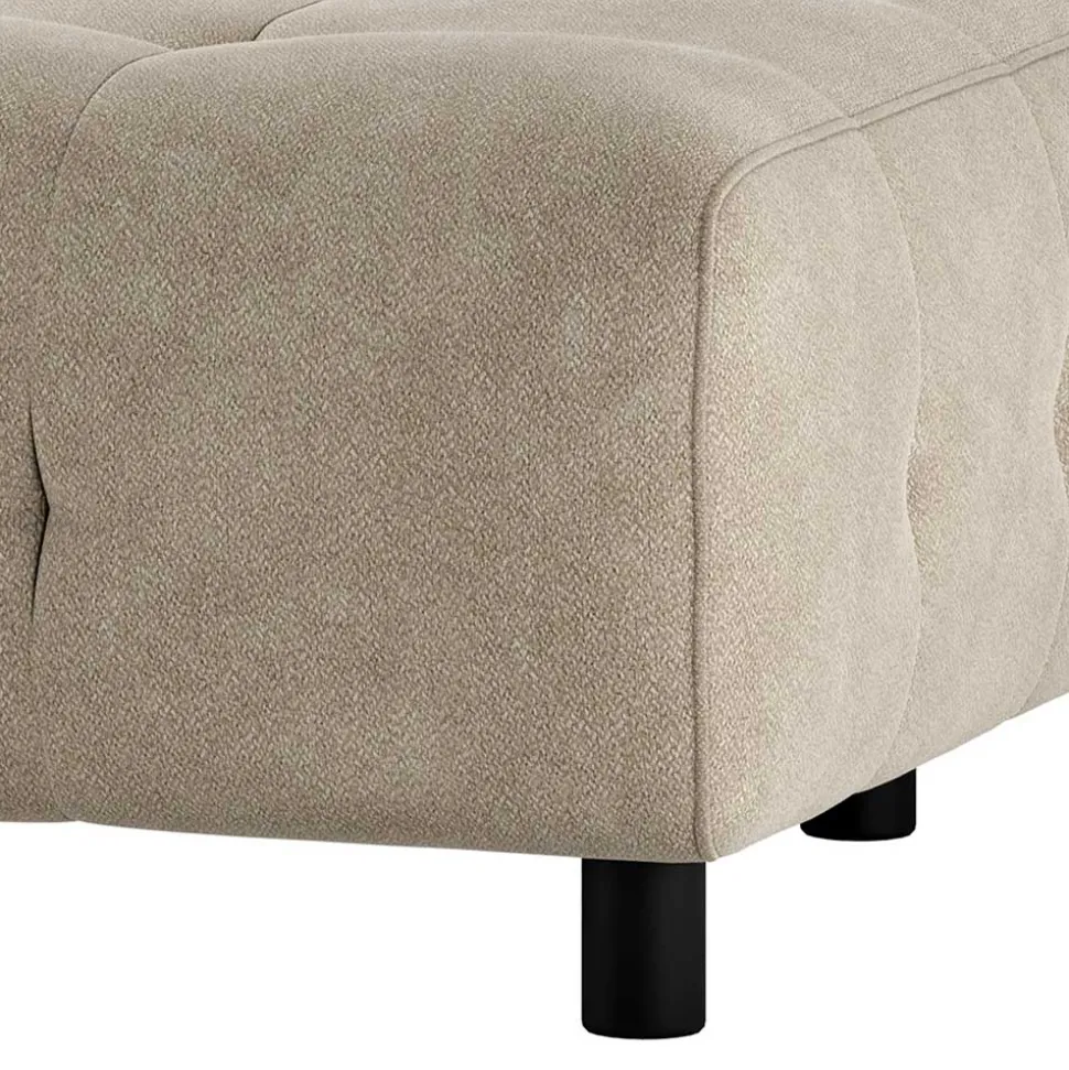 Linkes Eckmodul - Systemsofa in Hellgrau - Beno