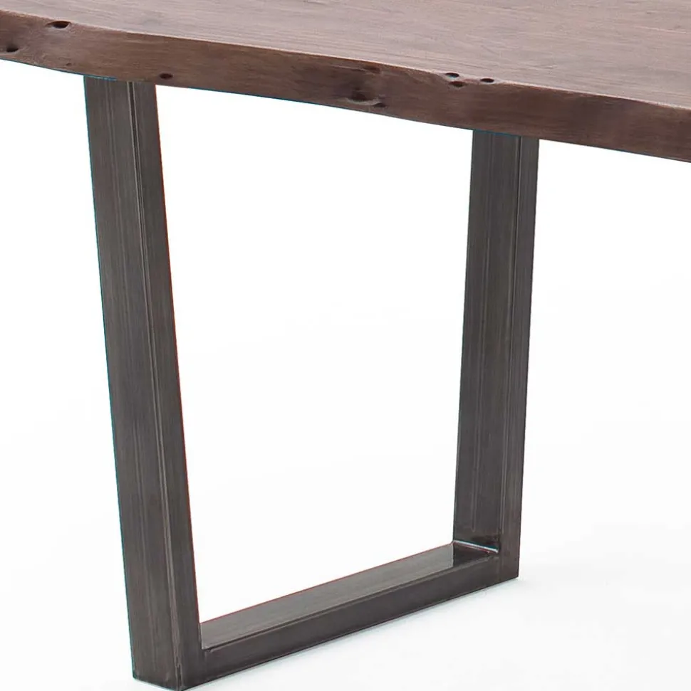 Live Edge Tisch in Walnuss Braun - Typhanie