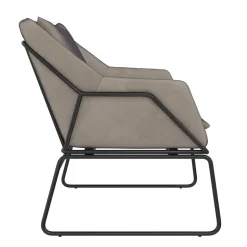 Loft Style Sessel in Grau Samt - Maric