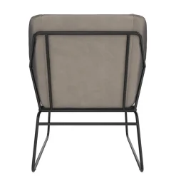 Loft Style Sessel in Grau Samt - Maric