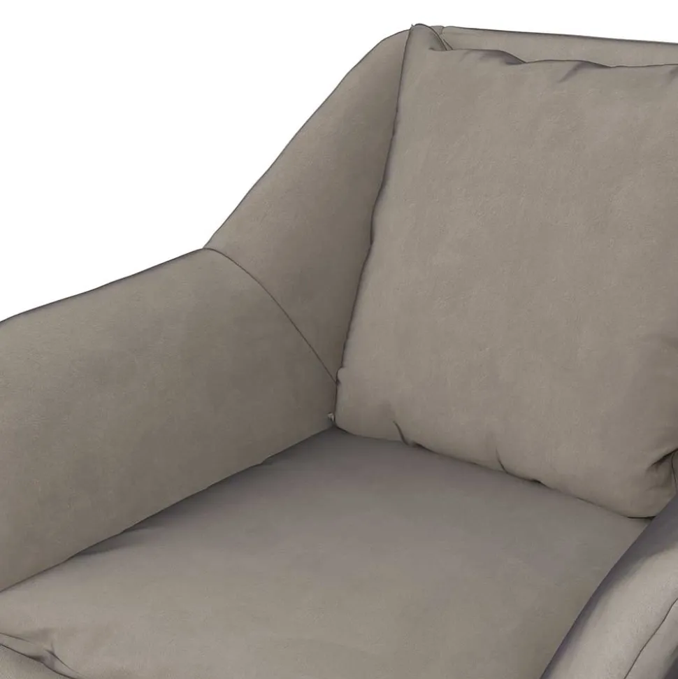 Loft Style Sessel in Grau Samt - Maric