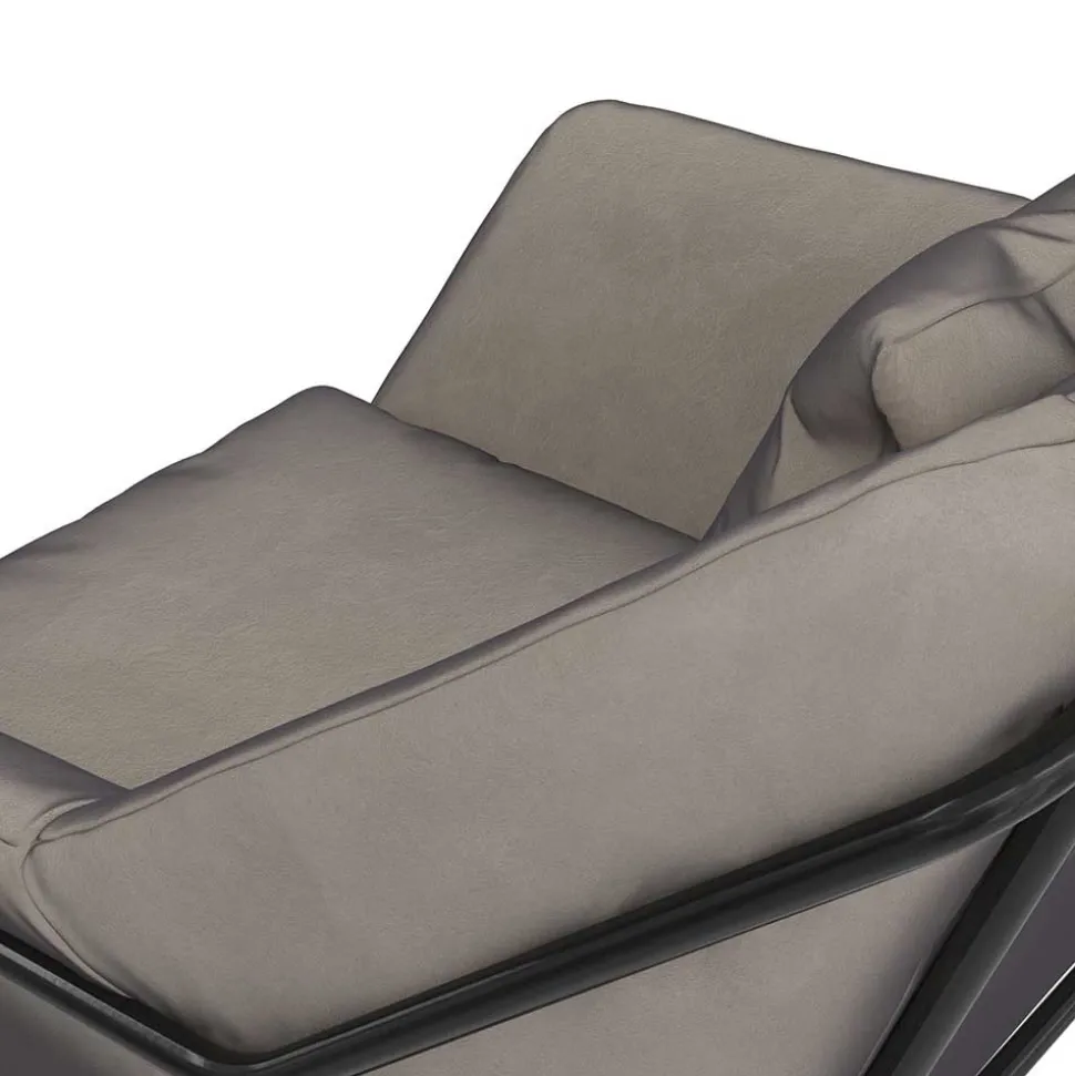 Loft Style Sessel in Grau Samt - Maric