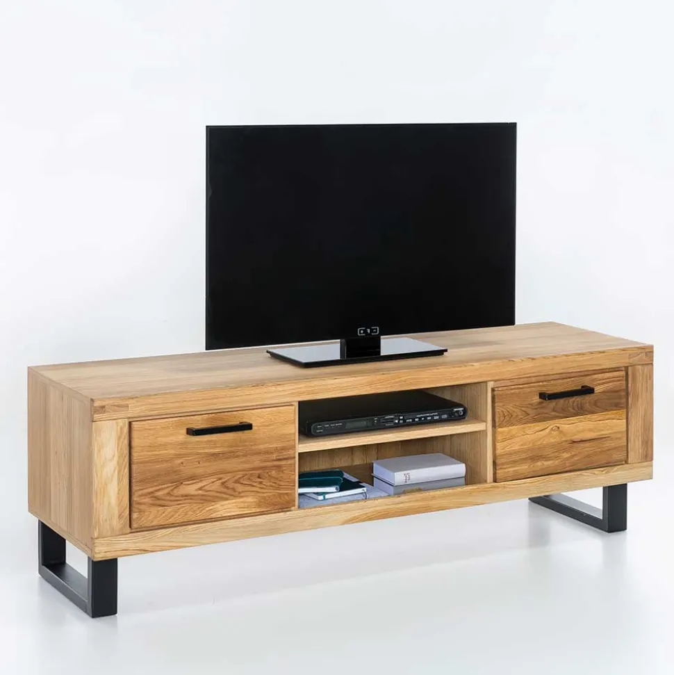 Loft TV Unterschrank in Wildeiche teilmassiv - Arello