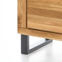 Loft Vitrinenschrank in teilmassiver Wildeiche - Arello