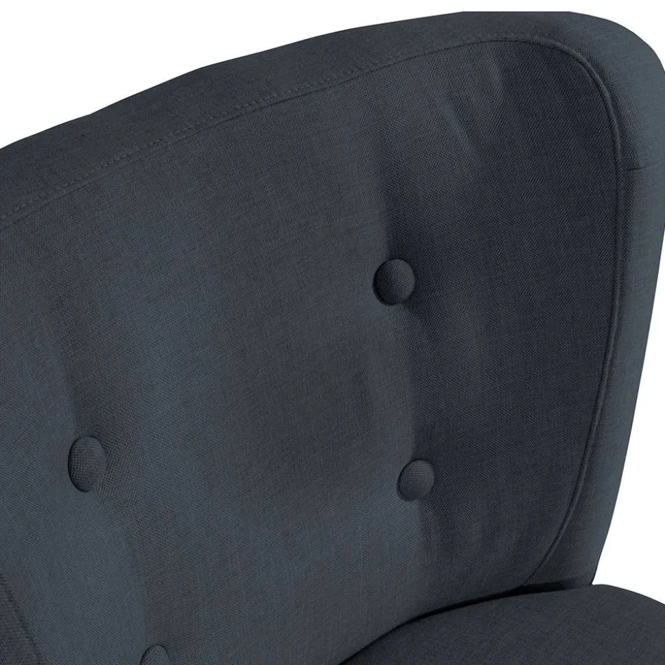 Loungesessel in Anthrazit und Schwarz - Hamzad