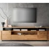 Lowboard mit TV Aufsatz aus Wildeiche massiv - Abigails