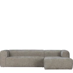 L-Sofa aus Stoff in Beigegrau - Babro