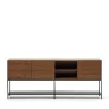 Luftig gestaltetes Sideboard in Nussbaum - Milena