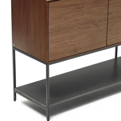 Luftig gestaltetes Sideboard in Nussbaum - Milena