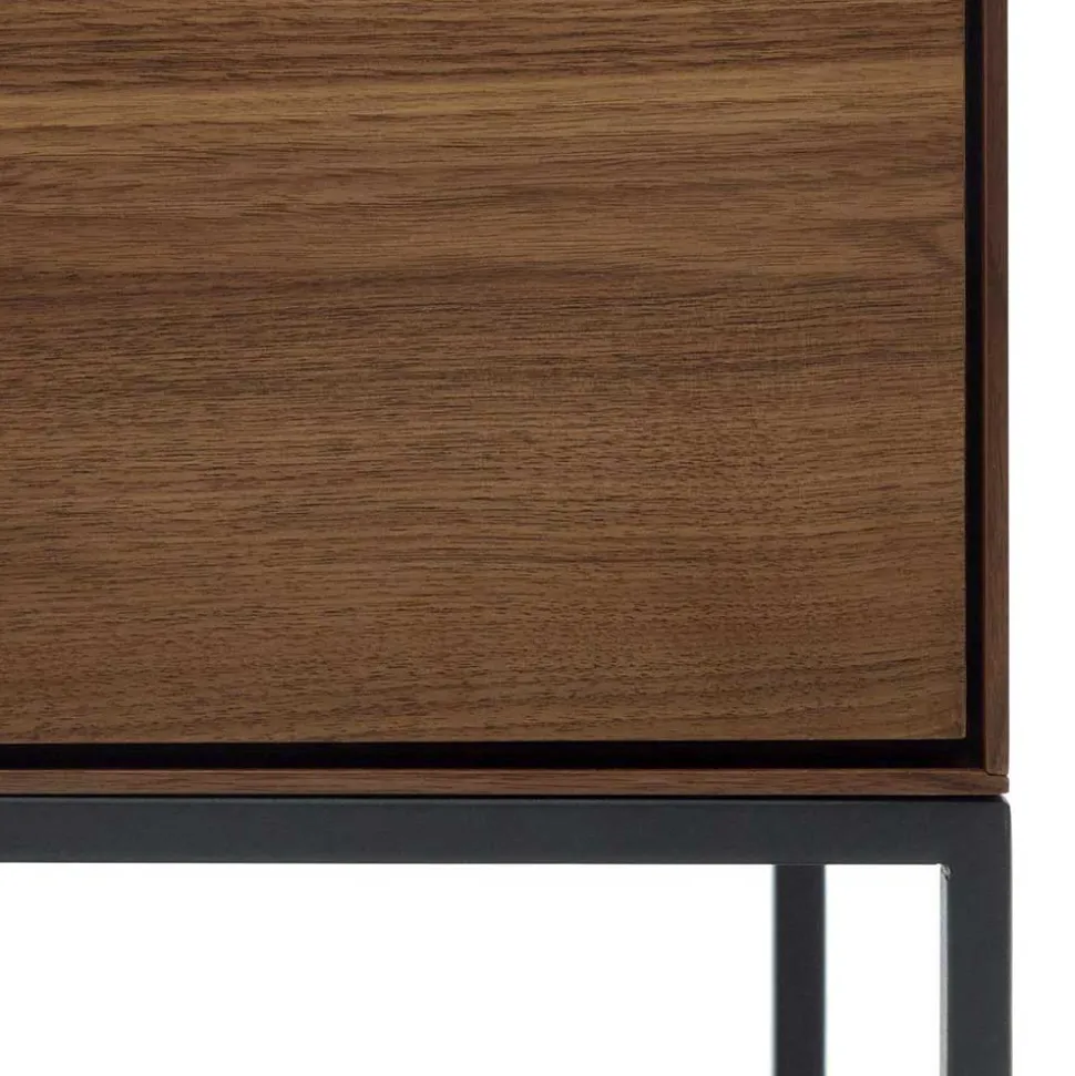 Luftiges Highboard in Nussbaumfarben - Milena