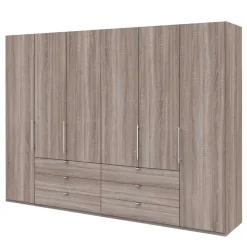 3m Kombi-Kleiderschrank mit 2 Falttüren & 2 Türen - Crenba