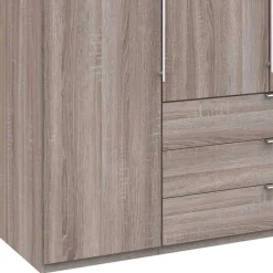 3m Kombi-Kleiderschrank mit 2 Falttüren & 2 Türen - Crenba