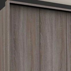 3m Kombi-Kleiderschrank mit 2 Falttüren & 2 Türen - Crenba