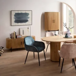 Mangoholz Lowboard in Lamellenoptik - Dorian