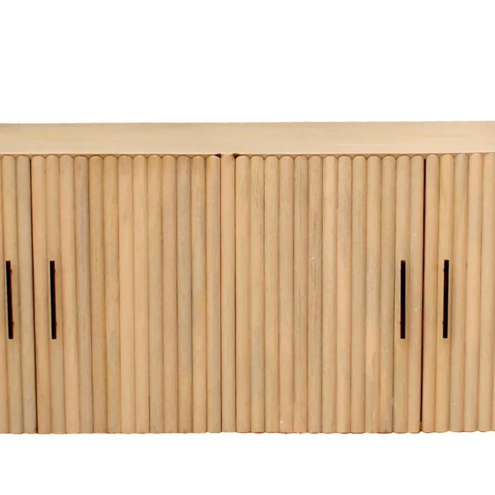 Mangoholz Sideboard in Lamellenoptik - Dorian