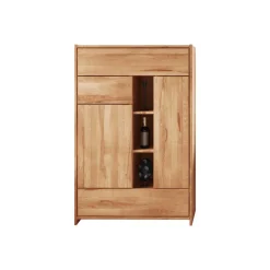 Massiv Highboard Salomonia aus Kernbuche geölt