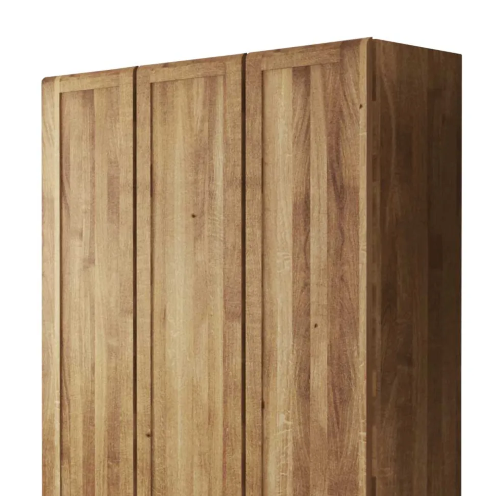 Massiv Kleiderschrank Vaskov aus Wildeiche geölt