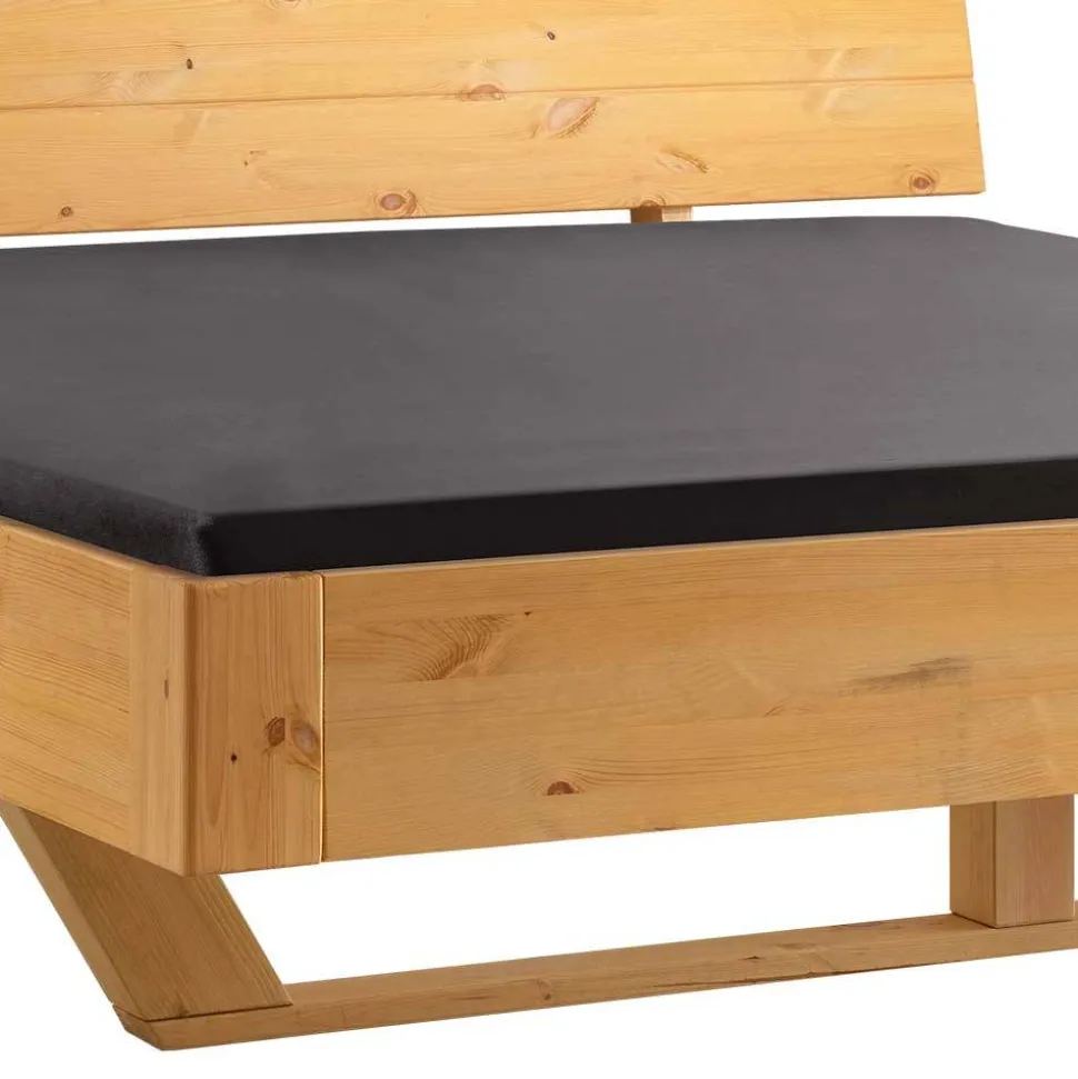 Massives Holzbett mit Kufengestell - Vorianca