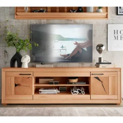 Massives TV-Board aus geölter Kernbuche - Sarosca