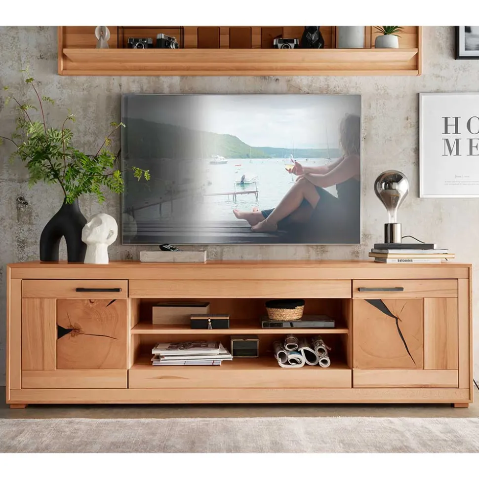 Massives TV-Board aus geölter Kernbuche - Sarosca