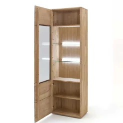 Massivholz Anbauwand in Eiche - Destal (vierteilig)