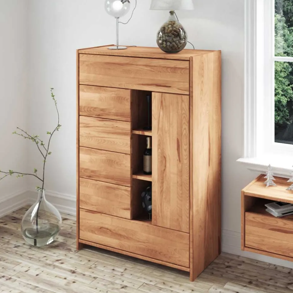 Massivholz Brotschrank Salomonia aus Kernbuche geölt