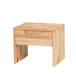 Massivholz Doppelbett Acientra aus Kernbuche geölt (dreiteilig)
