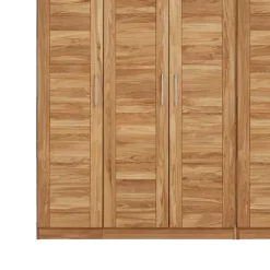 Massivholz Kleiderschrank Cranos aus Wildeiche