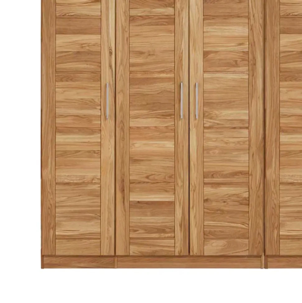 Massivholz Kleiderschrank Cranos aus Wildeiche