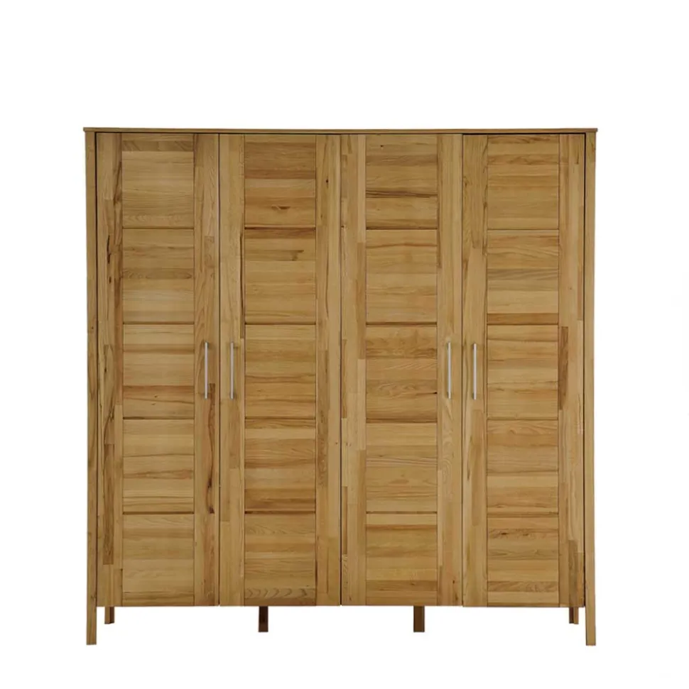 Massivholz Kleiderschrank Lianzo aus Kernbuche
