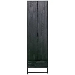 Massivholz Schrank in Schwarz - Almery