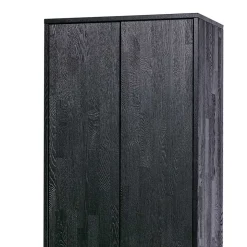 Massivholz Schrank in Schwarz - Almery