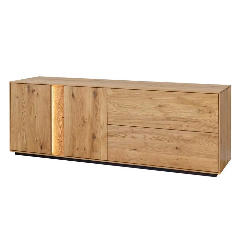 Massivholz TV Kommode mit LED Beleuchtung - Cocondar