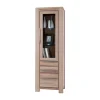 Massivholz Vitrine Thivios aus Wildeiche