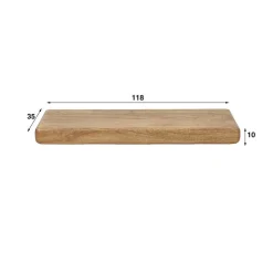 Massivholz Wandboard in Schwebeoptik - Ceoni