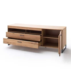 Massivholz Wohnwand Möbel Set - Assela (dreiteilig)