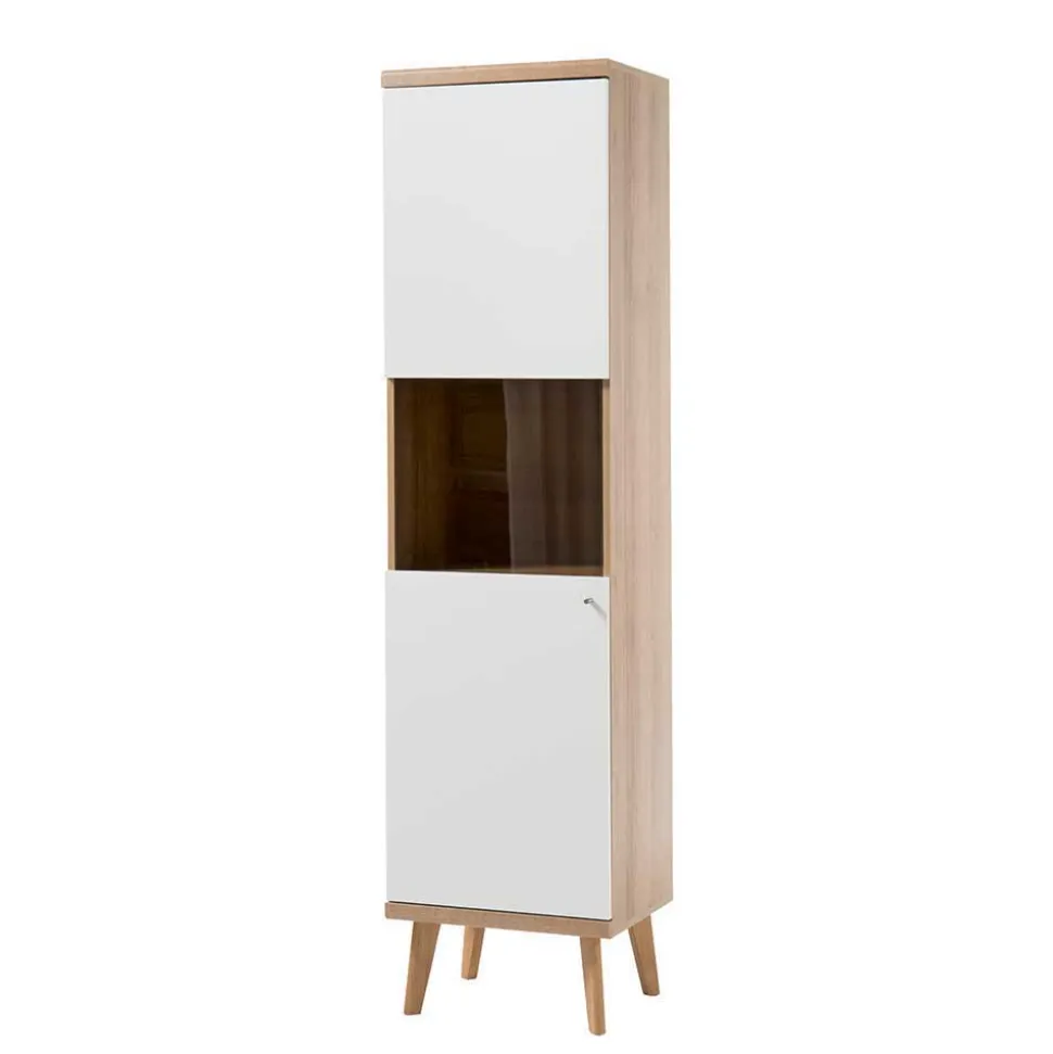 Möbel Wohnwand Kombi im Skandi Design - Cablos (vierteilig)