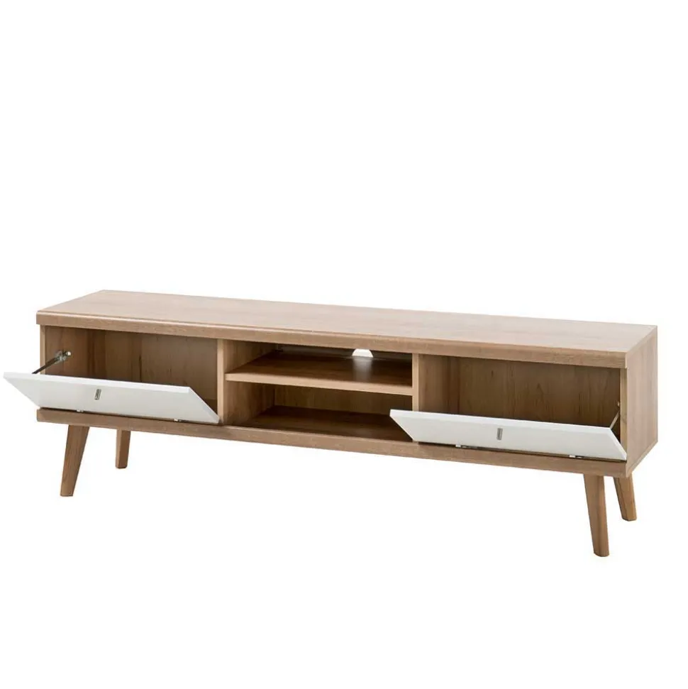 Möbel Wohnwand Kombi im Skandi Design - Cablos (vierteilig)