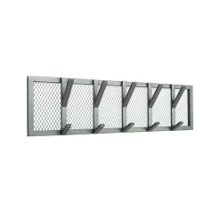 Metall Gitter Hängegarderobe mit 5 Doppelhaken - Pig