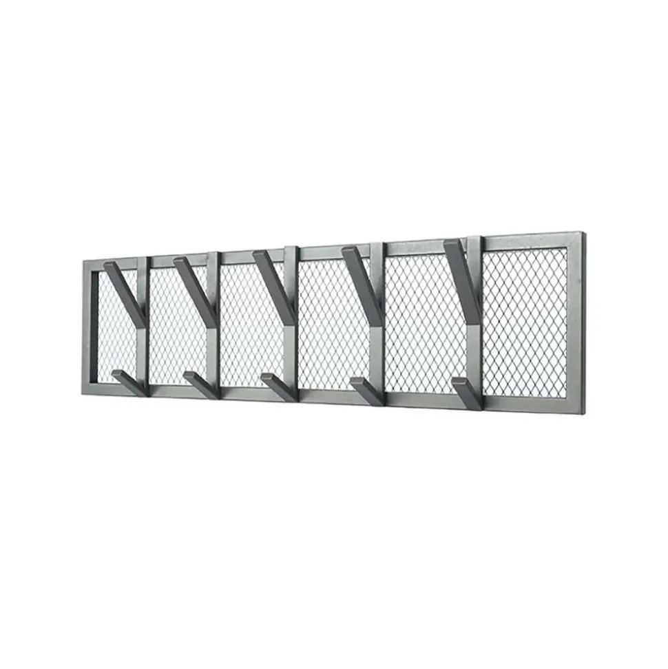 Metall Gitter Hängegarderobe mit 5 Doppelhaken - Pig