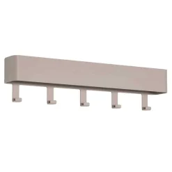 Metall Hakenleiste Garderobe in Taupe - Plexino