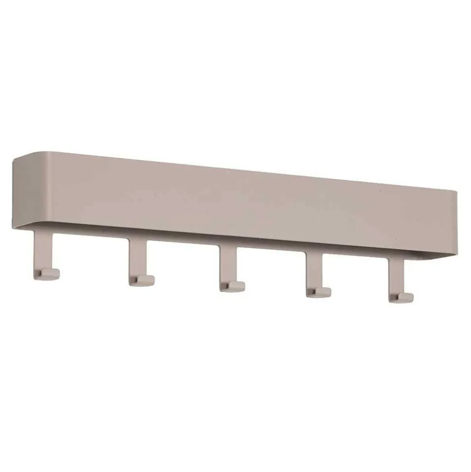 Metall Hakenleiste Garderobe in Taupe - Plexino