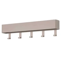 Metall Hakenleiste Garderobe in Taupe - Plexino