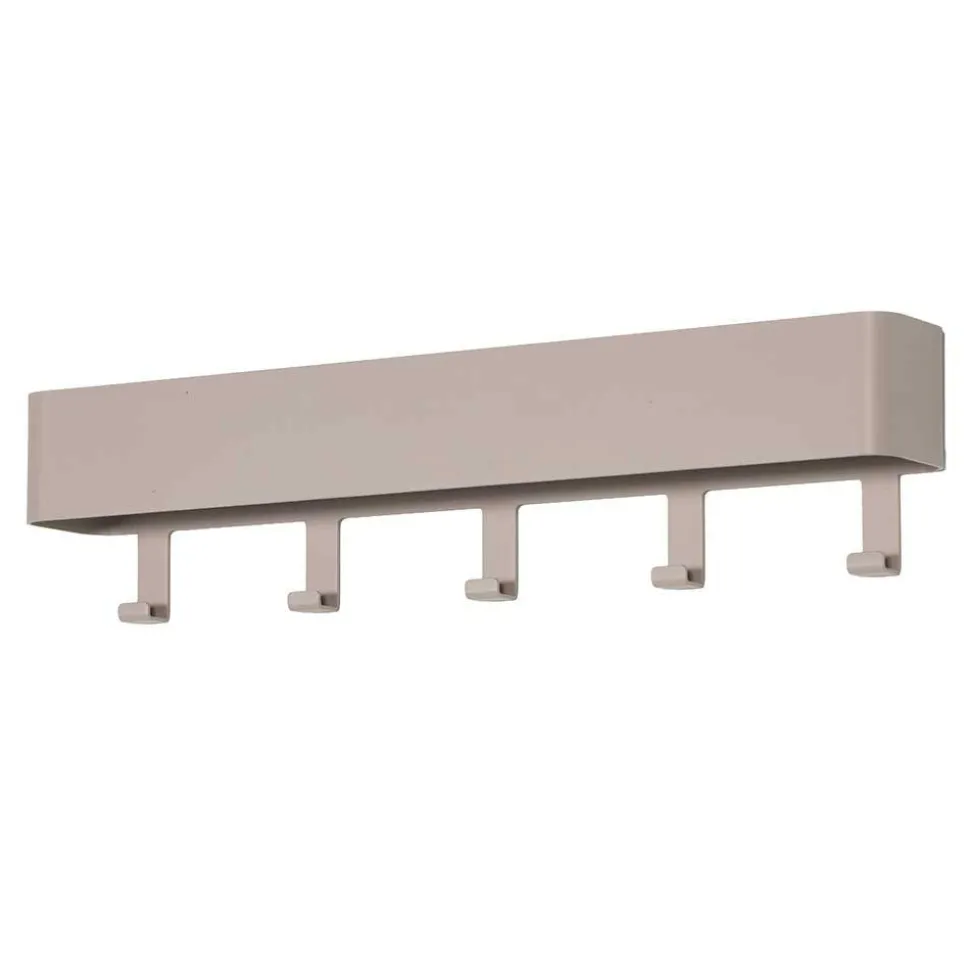 Metall Hakenleiste Garderobe in Taupe - Plexino