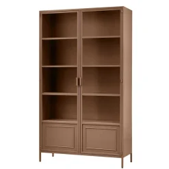 Metall Vitrinenschrank in Braun - Last
