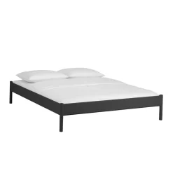 Metallbett ohne Kopfteil Italianas in Schwarz